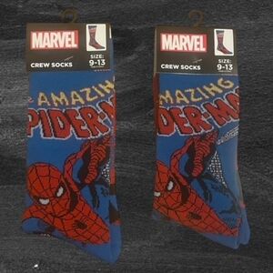 Amazing Spider-Man Marvel Comics Cartoon Crew Socks